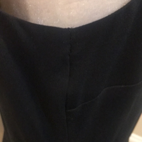 Ralph Lauren Black Square Tank Neckline Fit & Flare Lined Ankle Length Dress-10 - Picture 9 of 13